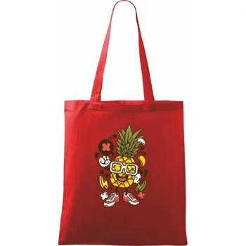 Ananasátor - Taška bavlněná - 42 x 38 cm ( Červená )