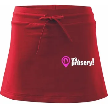 Dámská sukně Magnet na průsery - Sportovní sukně - two in one - S ( Červená )