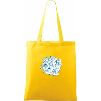 Hejno ryb - Taška bavlněná - 42 x 38 cm ( Žlutá )
