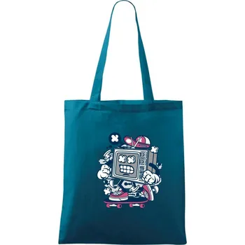 TVskejťák - Taška bavlněná - 42 x 38 cm ( Petrolejová )