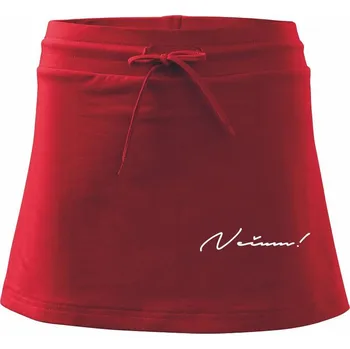Dámská sukně Řekni to - Nečum - Sportovní sukně - two in one - S ( Červená )