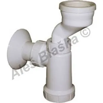Sifon PlastBrno - ČR | ES00341 E sifon pisoárový, manžeta - odpad k pisoáru - DN40 ES00341