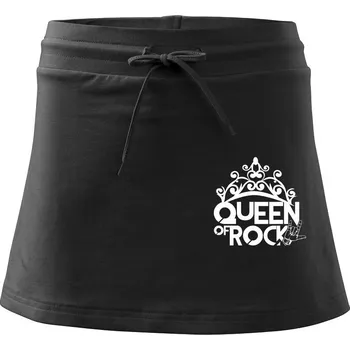 Dámská sukně Queen of Rock - Sportovní sukně - two in one - M ( Černá )
