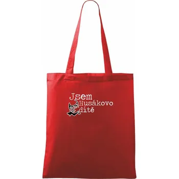 Jsem husákovo dítě - Taška bavlněná - 42 x 38 cm ( Červená )