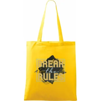 Break the rules - Taška bavlněná - 42 x 38 cm ( Žlutá )