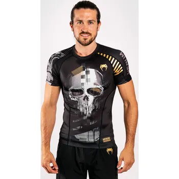 Rashguard Rashguard Venum Skull - krátký rukáv - Black Velikost: S