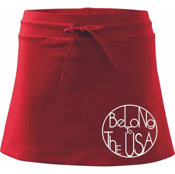 Dámská sukně Belong to The USA - Sportovní sukně - two in one - XL ( Červená )