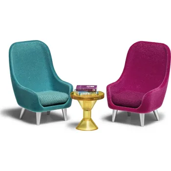 Domeček pro panenku Lundby barevná křesílka