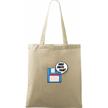 Mám malou paměť - Taška bavlněná - 42 x 38 cm ( Naturální )