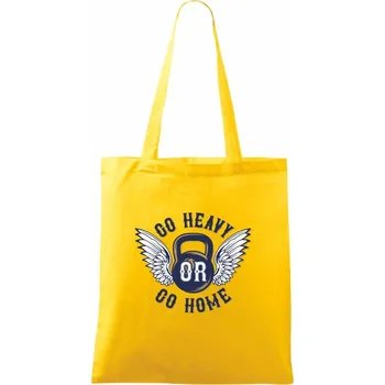 Go heavy go home - Taška bavlněná - 42 x 38 cm ( Žlutá )