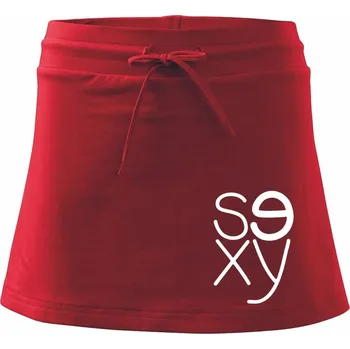 Dámská sukně Sexy vedle sebe - Sportovní sukně - two in one - L ( Červená )