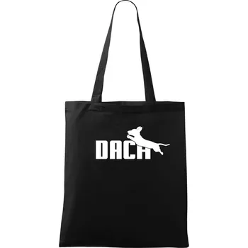 Nákupní taška Jezevčík Dach - Taška bavlněná - 42 x 38 cm ( Černá )