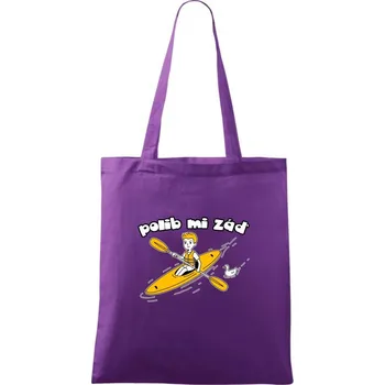 Polib mi záď - Taška bavlněná - 42 x 38 cm ( Fialová )