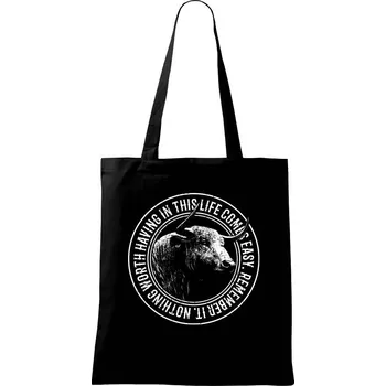 Nákupní taška Buffalo worth - Taška bavlněná - 42 x 38 cm ( Černá )