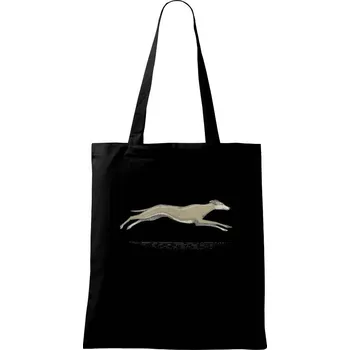 Nákupní taška Vintage Greyhound - Taška bavlněná - 42 x 38 cm ( Černá )