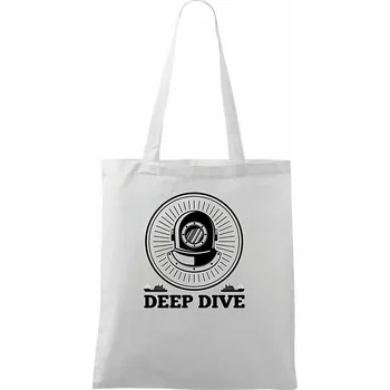 Deep dive erb - Taška bavlněná - 42 x 38 cm ( Bílá )