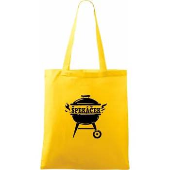 Nákupní taška Špekáček - Taška bavlněná - 42 x 38 cm ( Žlutá )