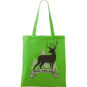 Nákupní taška Deer rib - Taška bavlněná - 42 x 38 cm ( Apple Green )