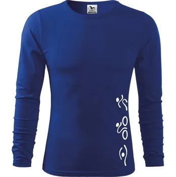 Chlapecké tričko Triathlon na výšku - Triko dětské Long Sleeve - 122 cm/6 let ( Královská modrá )