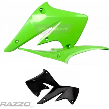 Kryty chladičů Polisport Radiator Scoops Kawasaki KX250F 04-05 Černá