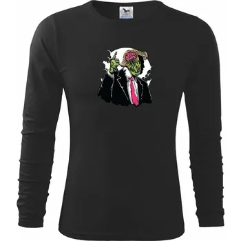 Chlapecké tričko Make Zombie Great Again - Triko dětské Long Sleeve - 146 cm/10 let ( Černá )