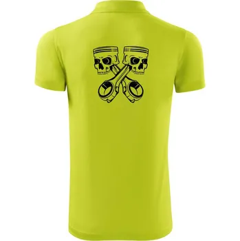 Pánská košile Smrtky písty - Polokošile Victory sportovní (dresovina) - L ( Limetková )