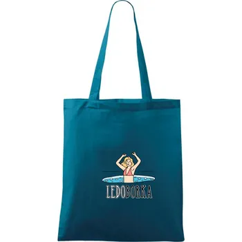 Ledoborka - Taška bavlněná - 42 x 38 cm ( Petrolejová )