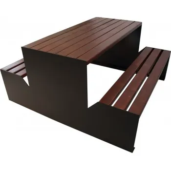 Zahradní lavice HTI Zahradní set Solo KA-P1029 Délka latí: 1500 mm, Typ ukotvení: klasické (šrouby), Barva konstrukce: zelená komaxit (RAL 6005)