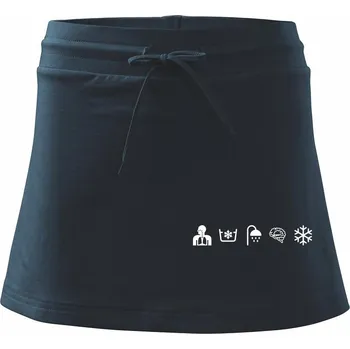 Dámská sukně Ikony otužování - Sportovní sukně - two in one - XS ( Námořní modrá (velmi tmavá - téměř černá) )