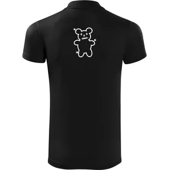 Pánská košile Méďa voodoo - Polokošile Victory sportovní (dresovina) - L ( Černá )