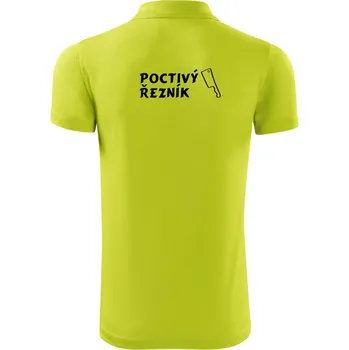 Pánská košile Poctivý řezník - Polokošile Victory sportovní (dresovina) - M ( Limetková )