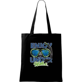 Nákupní taška Enjoy Under Water - Taška bavlněná - 42 x 38 cm ( Černá )
