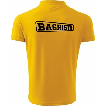 Pánská košile Bagrista - rámeček - Polokošile pánská Pique Polo 203 - XL ( Žlutá )