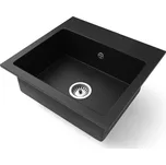 Granitový dřez DON ČERNÁ 44,2 x 41,5 x 17,1cm