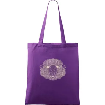 Ovce kresba - Taška bavlněná - 42 x 38 cm ( Fialová )