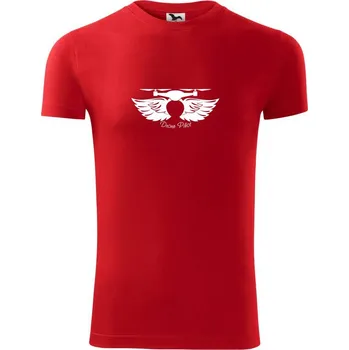 Pánské tričko Dron pilot - Viper FIT - Pánské zůžené tričko - 2XL ( Červená )