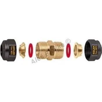 Fitinka CALEFFI - Itálie | 2543 Svěrné šroubení pro solární systémy přímé pro trubku prům 22 CALEFFI - průměr 22 CLF2543