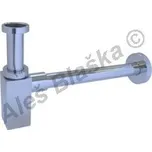 84412 Sifon umyvadlový mosazný hranatý - odpad k umyvadlu CHROM, chromovaný - CHROM 84412