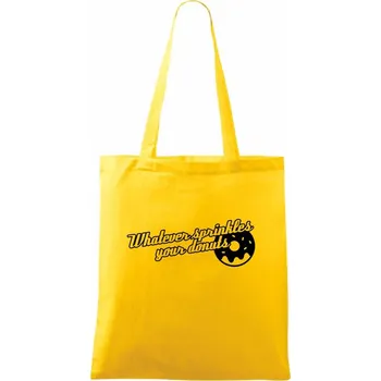 Whatever Sprinkles your Donuts - Taška bavlněná - 42 x 38 cm ( Žlutá )