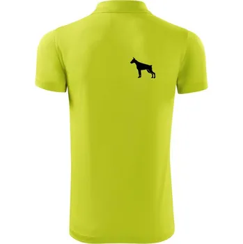 Pánská košile Dobrman ikona prso - Polokošile Victory sportovní (dresovina) - XL ( Limetková )