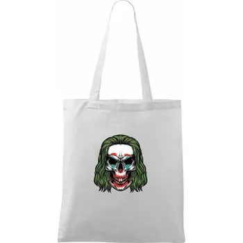 Joker lebka - Taška bavlněná - 42 x 38 cm ( Bílá )