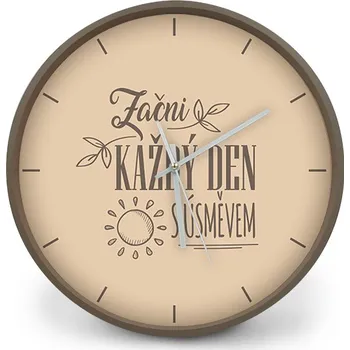 Hodiny Dárkové hodiny Začni každý den s úsměvem Kafetearie