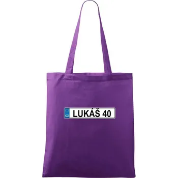 Nákupní taška SPZ Lukáš 40 - Taška bavlněná - 42 x 38 cm ( Fialová )