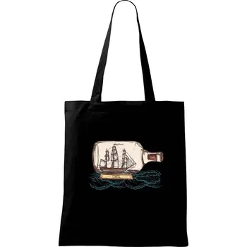 Stavitel lodí - Taška bavlněná - 42 x 38 cm ( Černá )