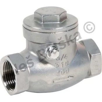 Příslušenství k čerpadlu SFERACO - Francie | Nerezová zpětná klapka pro vodorovnou polohu - NEREZ - INOX - 3/8" N320