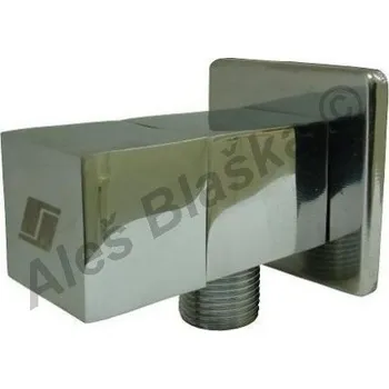 Ventil Rohový ventil 1/2"x3/8" čtyřhran s keramickým vrškem k umyvadlu (roháček) - měď 1475