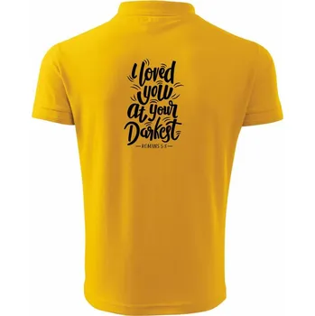 Pánská košile I loved you at your darkest - Polokošile pánská Pique Polo 203 - S ( Žlutá )