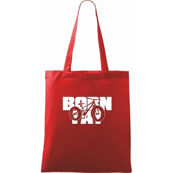 Nákupní taška Born fat - Taška bavlněná - 42 x 38 cm ( Červená )