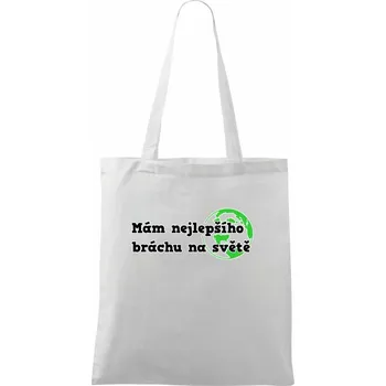 Mám nejlepšího bráchu na světě - Taška bavlněná - 42 x 38 cm ( Bílá )
