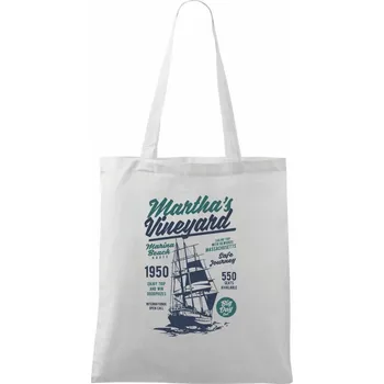 Martha's Vineyard - Taška bavlněná - 42 x 38 cm ( Bílá )